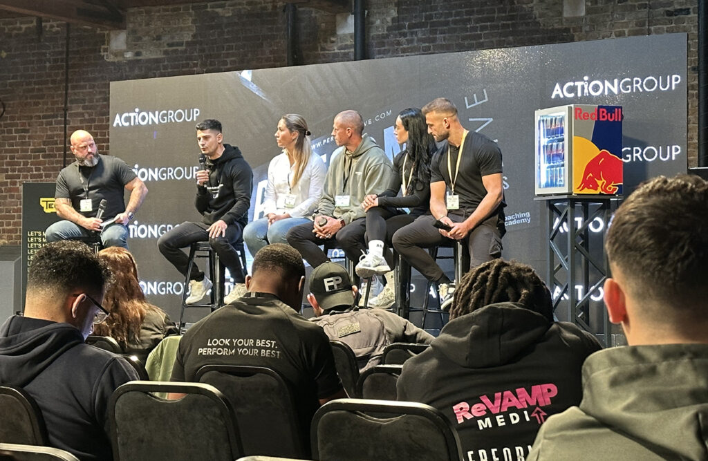 Photo from PerformX Live 2024 showing the Bulletproof Gym Systems panel