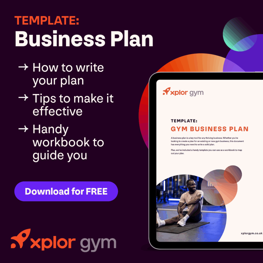 Free gym business plan template - handy workbook you can use