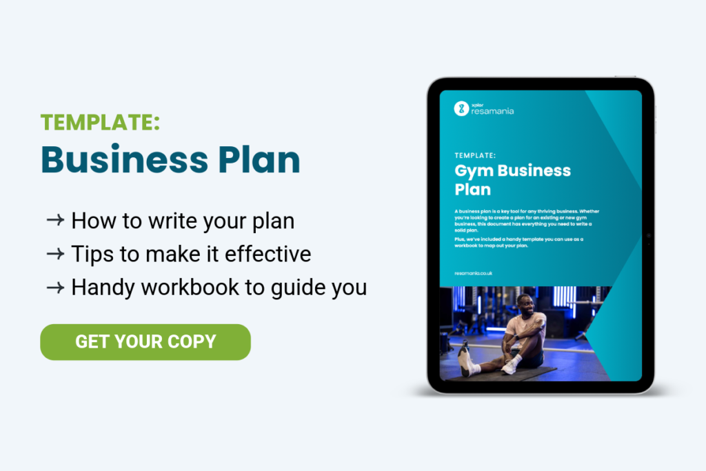 Free gym business plan template - handy workbook you can use