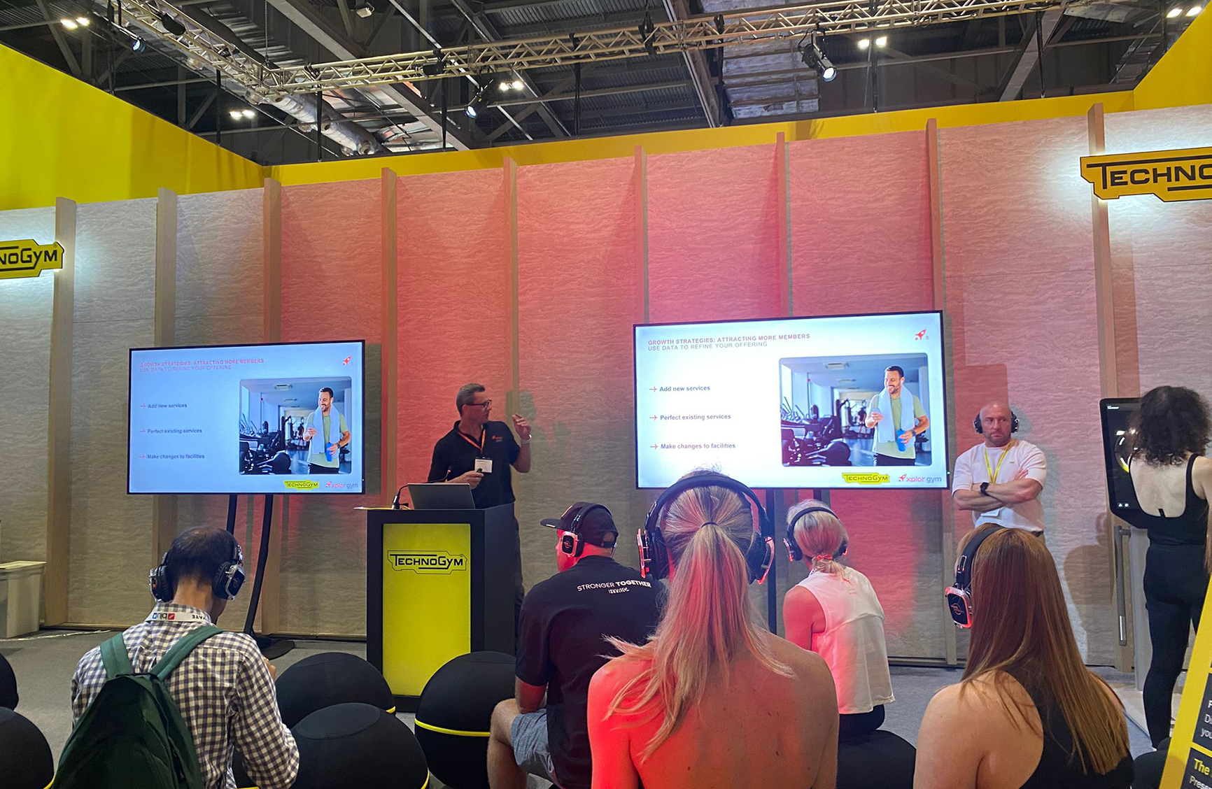 A photo of James Barter from Xplor Gym presenting at Elevate 2025