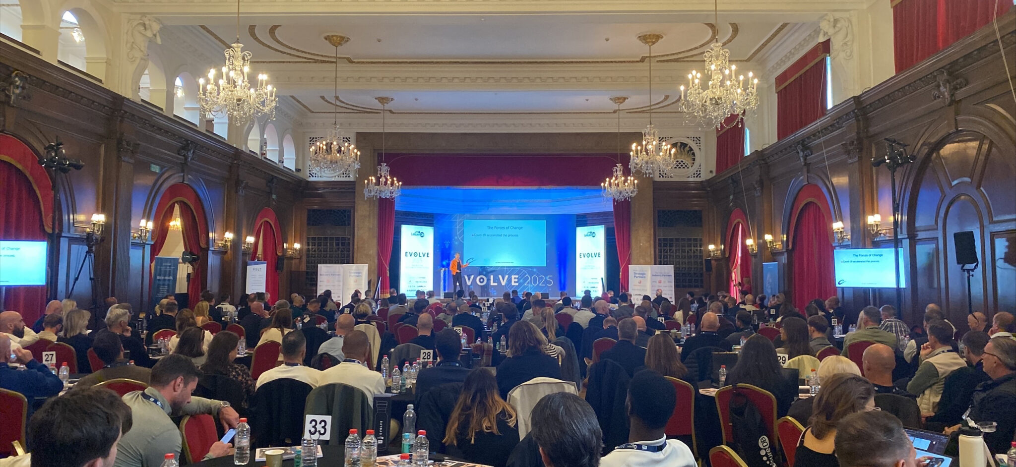 A photo of the Leisure DB Evolve 2025 Event in June 2025 at Porchester Hall in London.