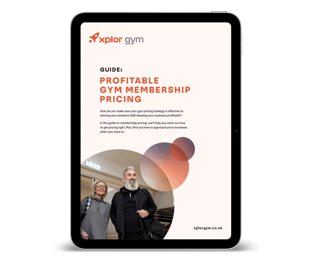 An image of the Gym Membership Pricing Strategy Guide on a tablet device