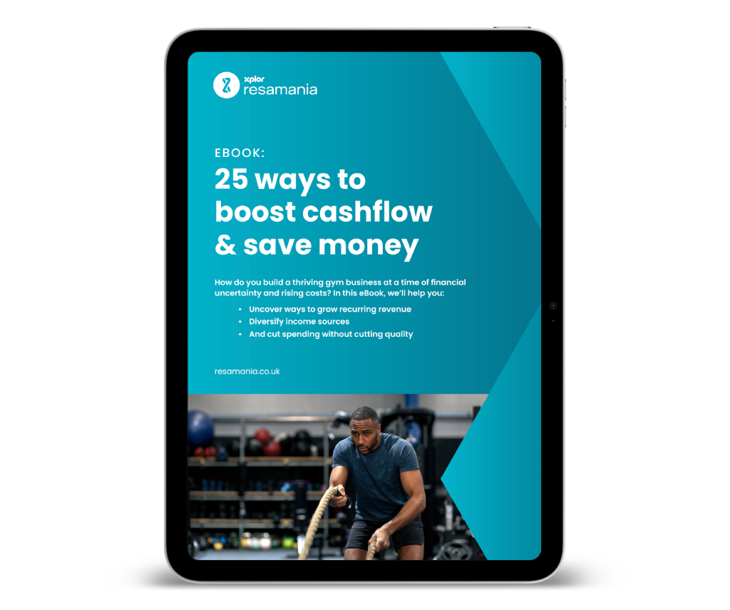 An image of the 25 Ways To Boost Cashflow & Save Money eBook from Xplor Gym