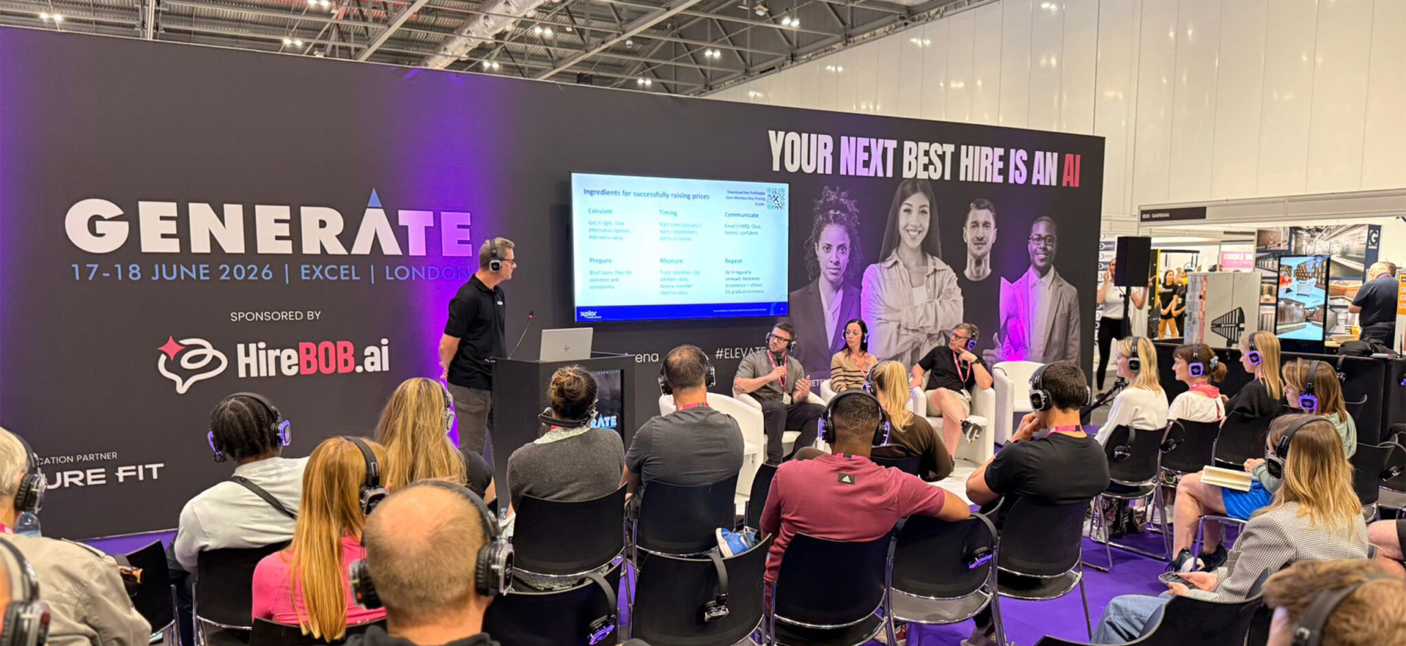 James Barter from Xplor Technologies leading a panel at Elevate 2026